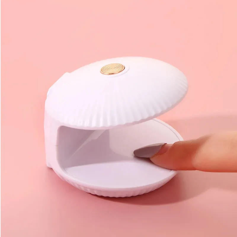 18W Shell Nail Dryer Lamp Mini Single Finger Egg Phototherapy Machine UV Gel Polish Quick Drying Manicure Tools With USB