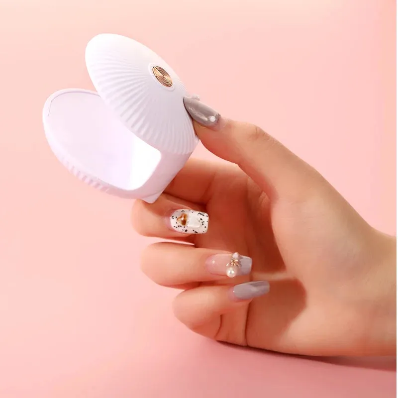 18W Shell Nail Dryer Lamp Mini Single Finger Egg Phototherapy Machine UV Gel Polish Quick Drying Manicure Tools With USB