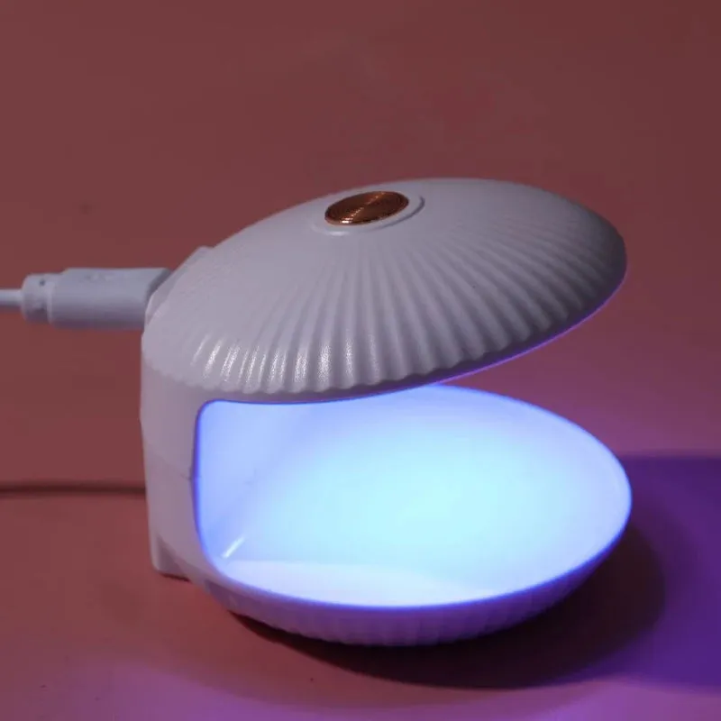 18W Shell Nail Dryer Lamp Mini Single Finger Egg Phototherapy Machine UV Gel Polish Quick Drying Manicure Tools With USB