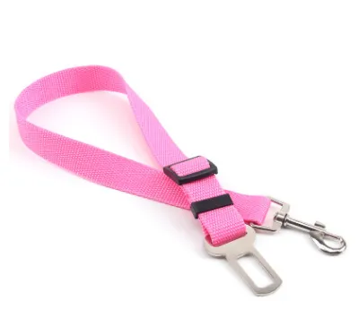 Adjustable Vehicle Pet Leash - Secure Car Seatbelt Harness Attachment for Dogs - Durable Nylon Safety Traction Belt