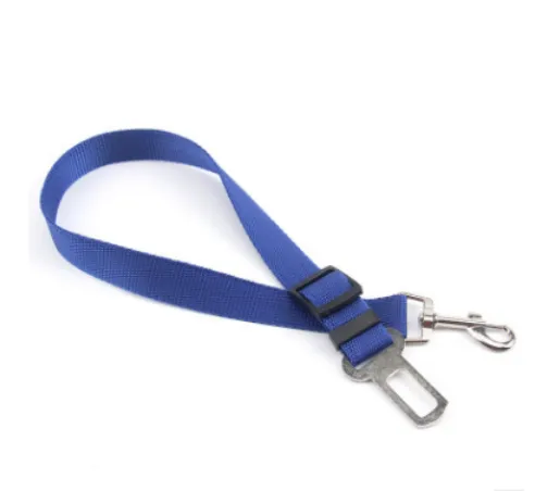 Adjustable Vehicle Pet Leash - Secure Car Seatbelt Harness Attachment for Dogs - Durable Nylon Safety Traction Belt