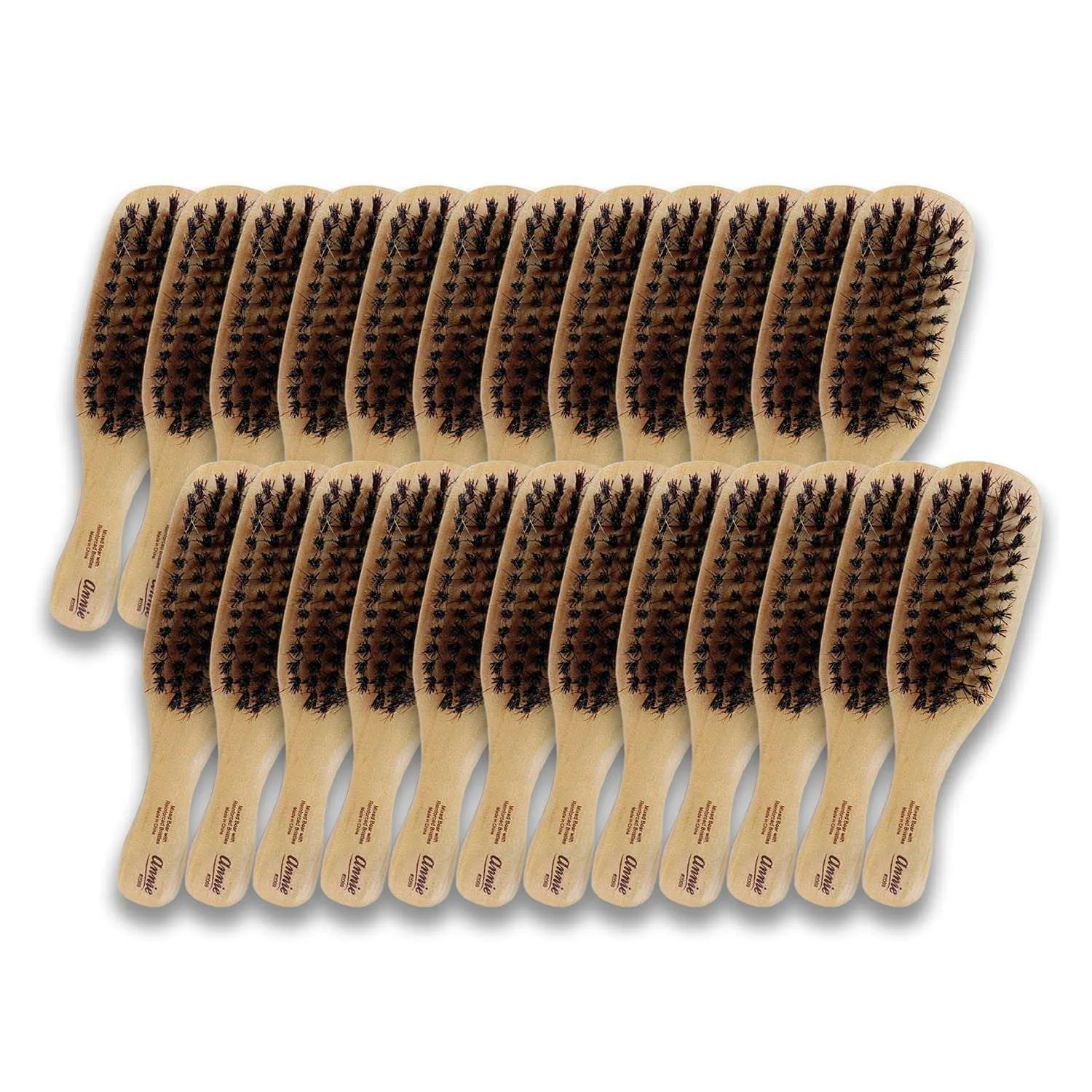 Annie Hard Mini Wave Brush Boar & Nylon Bristle 24Ct