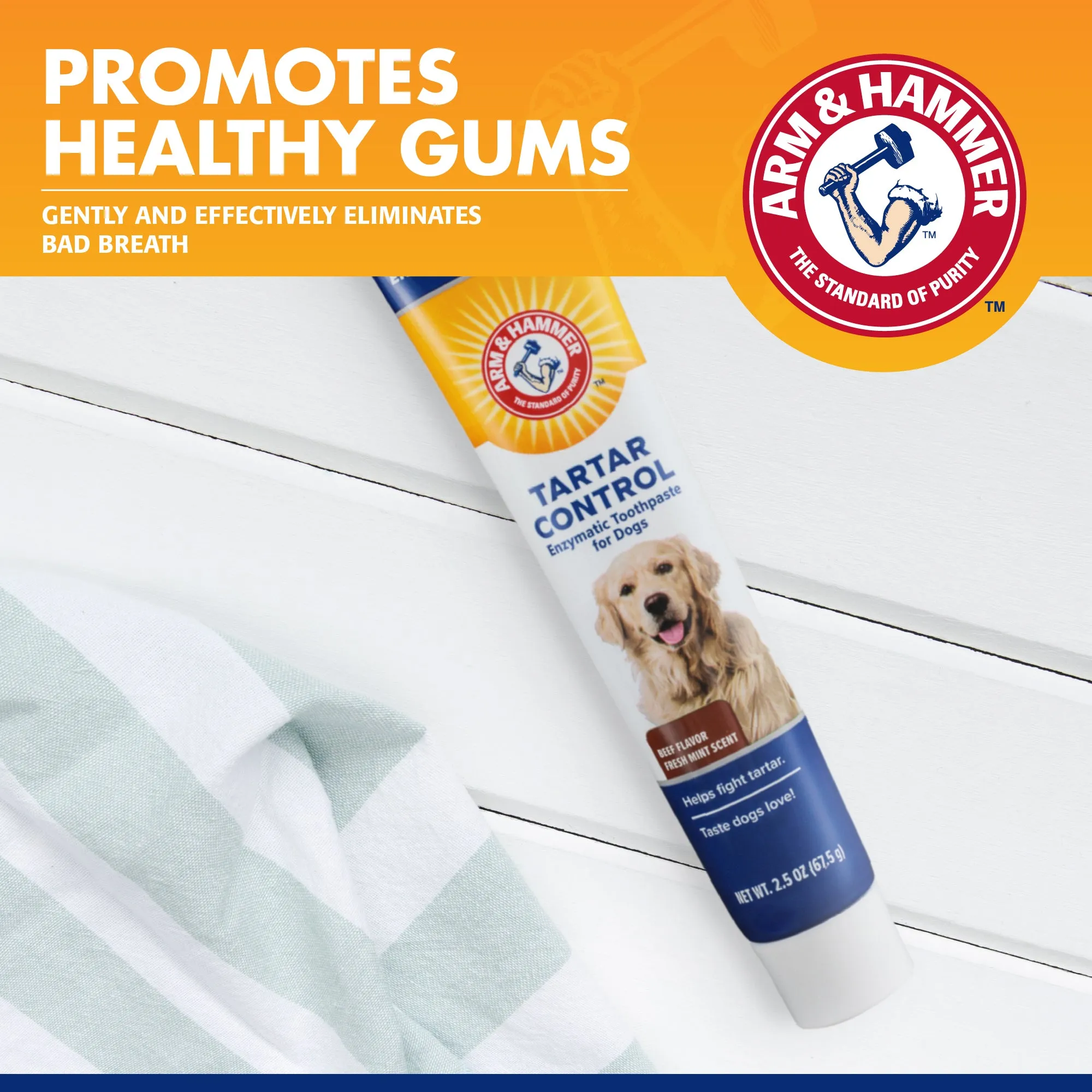 Arm and Hammer Tartar Control Enzymatic Toothpaste for Dogs Beef