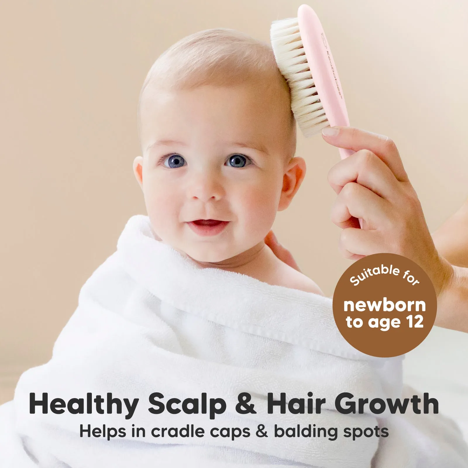 Baby Hair Brush and Comb Set (Blush)