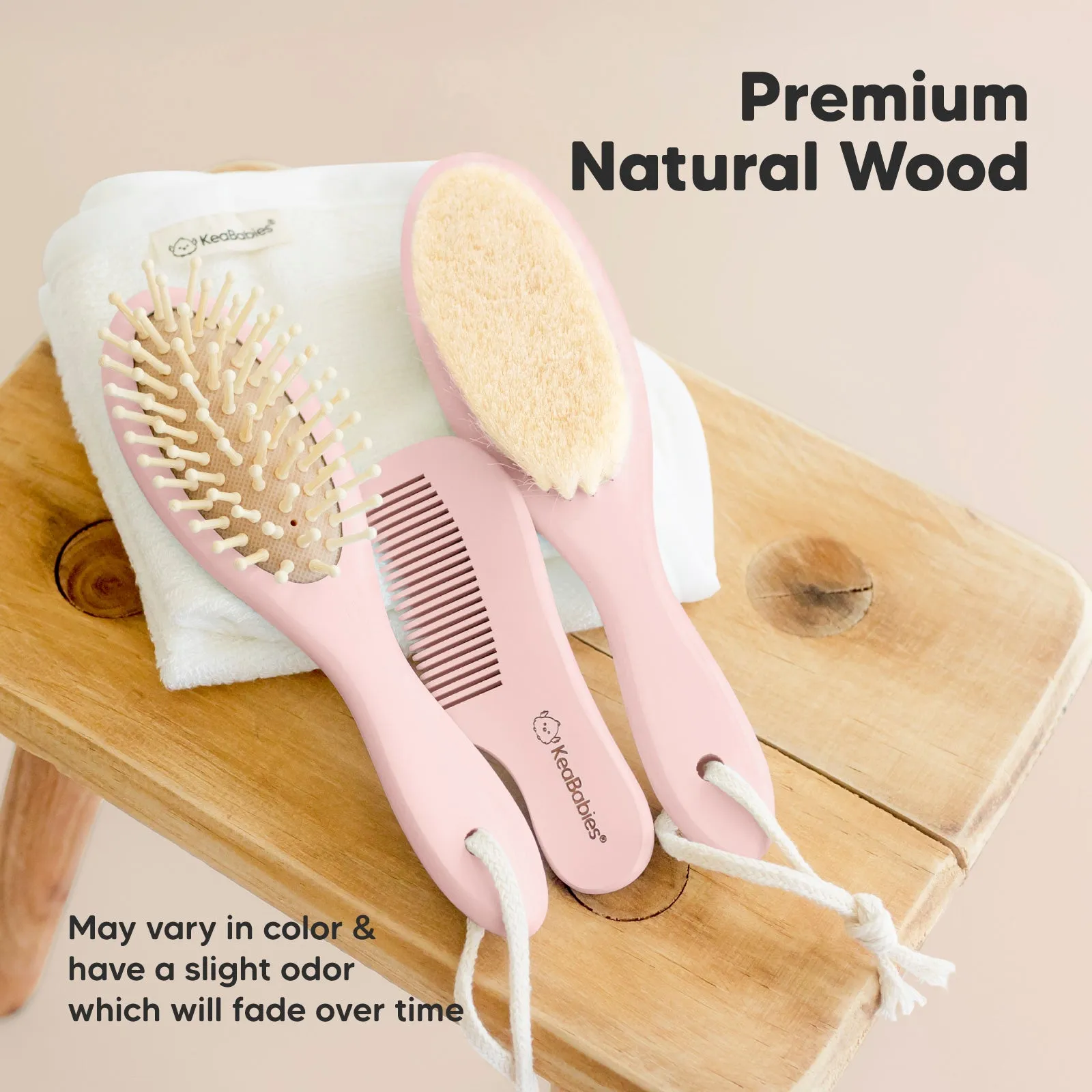 Baby Hair Brush and Comb Set (Blush)