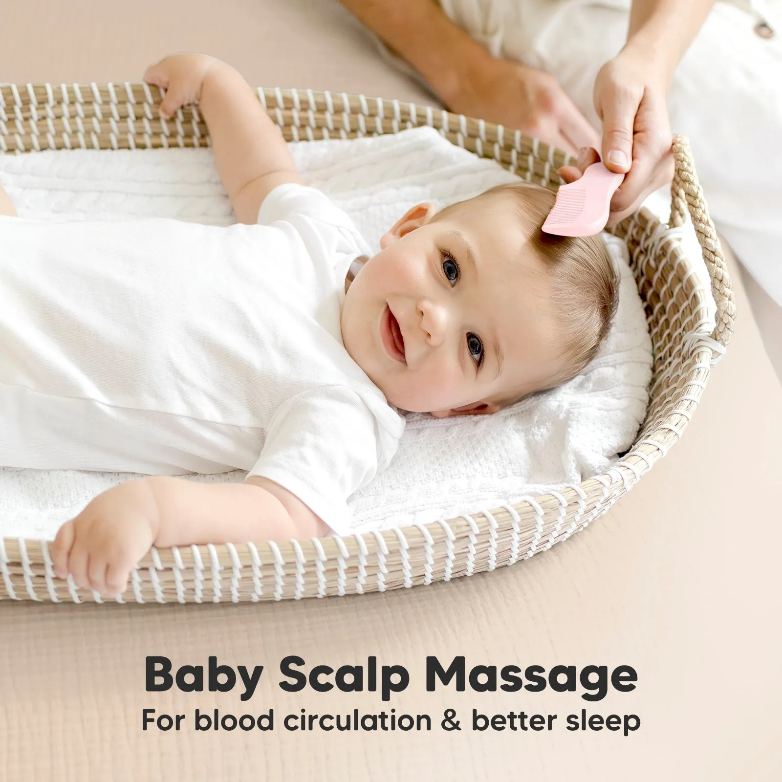Baby Hair Brush and Comb Set (Blush)