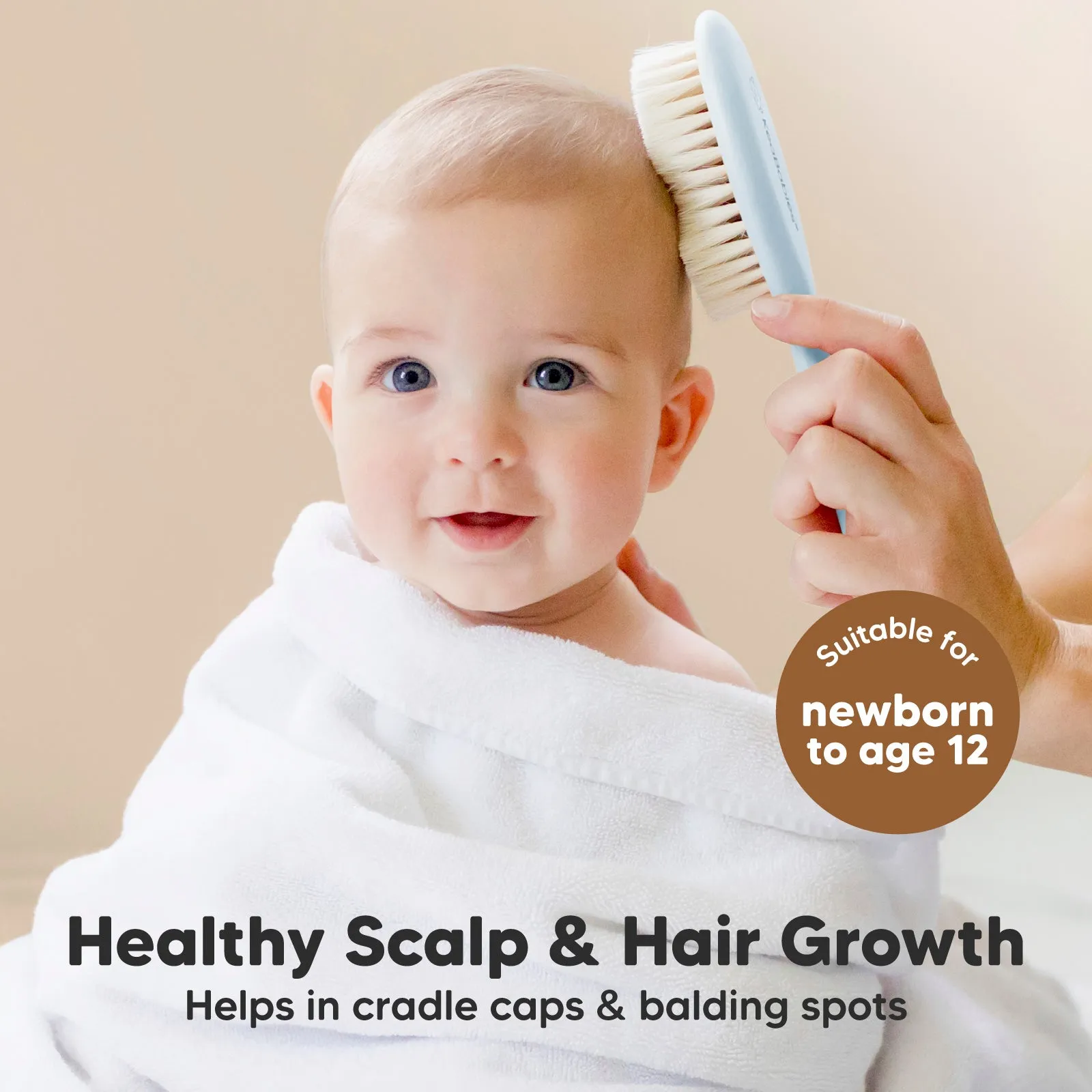 Baby Hair Brush and Comb Set (Frost)