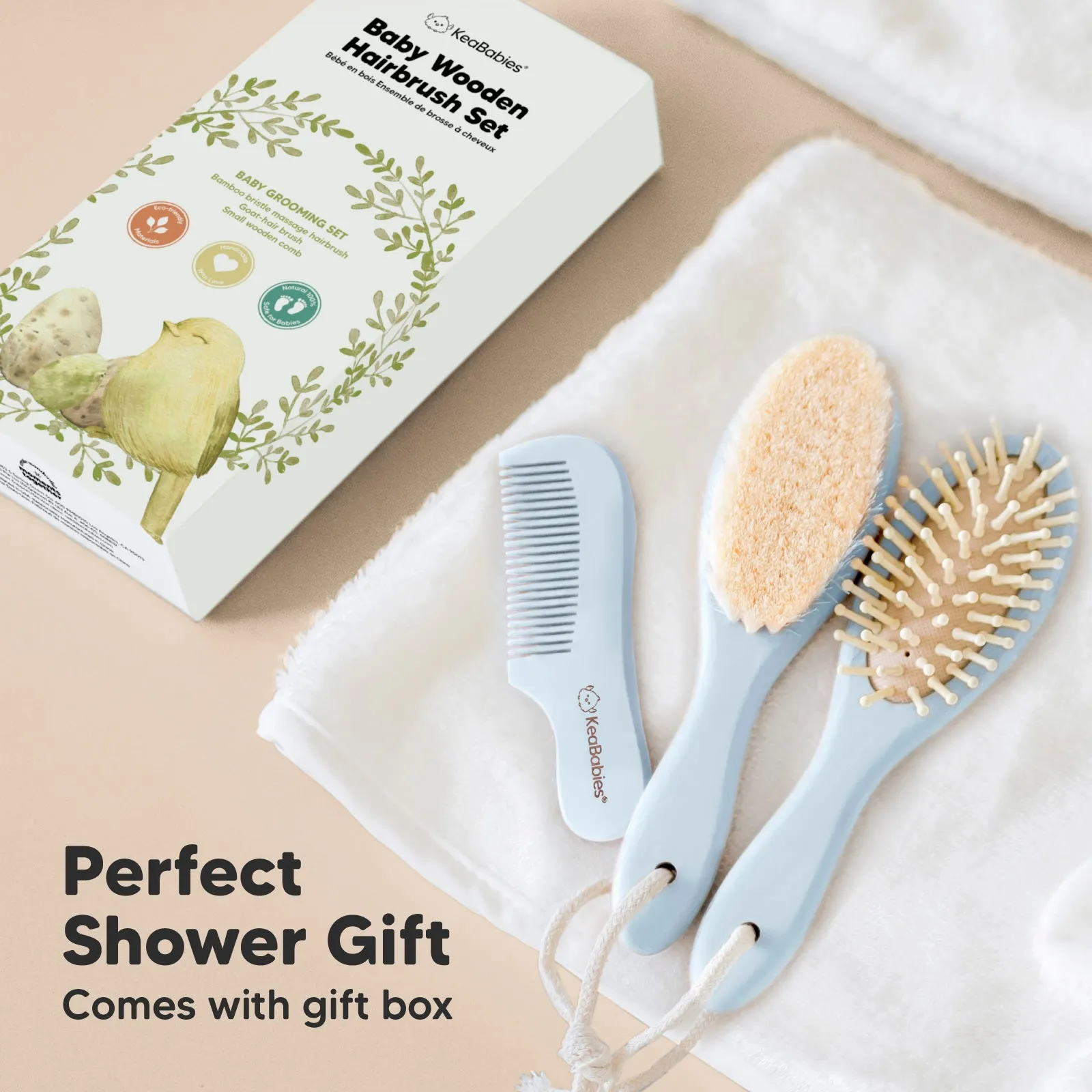 Baby Hair Brush and Comb Set (Frost)