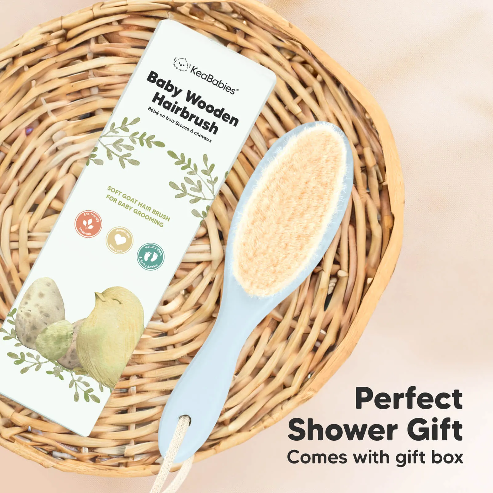 Baby Hair Brush (Frost, Oval)