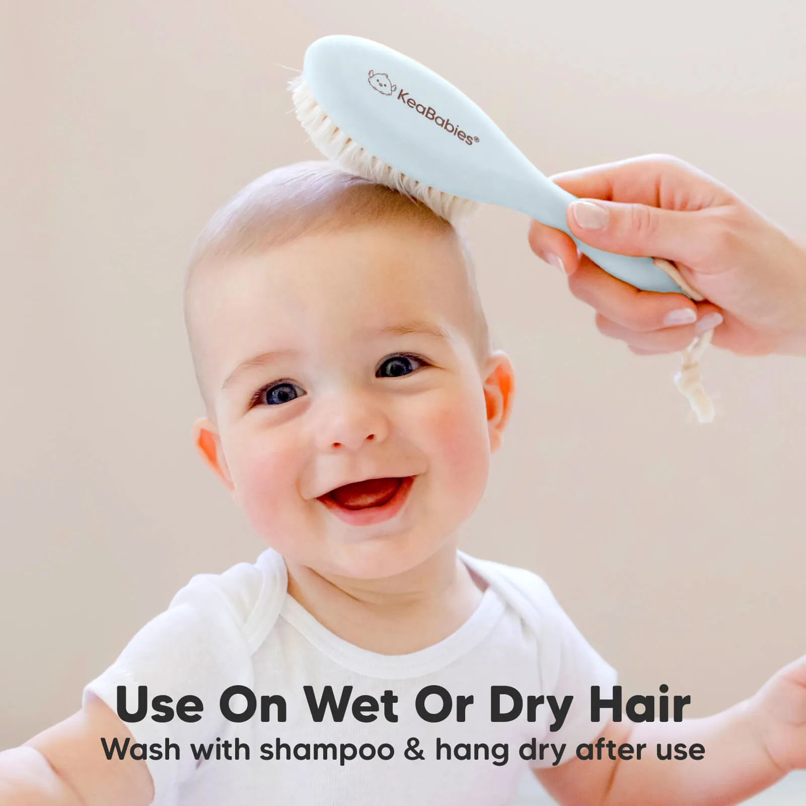 Baby Hair Brush (Frost, Oval)