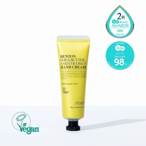 BENTON Shea Butter and Coconut Hand Cream 50g