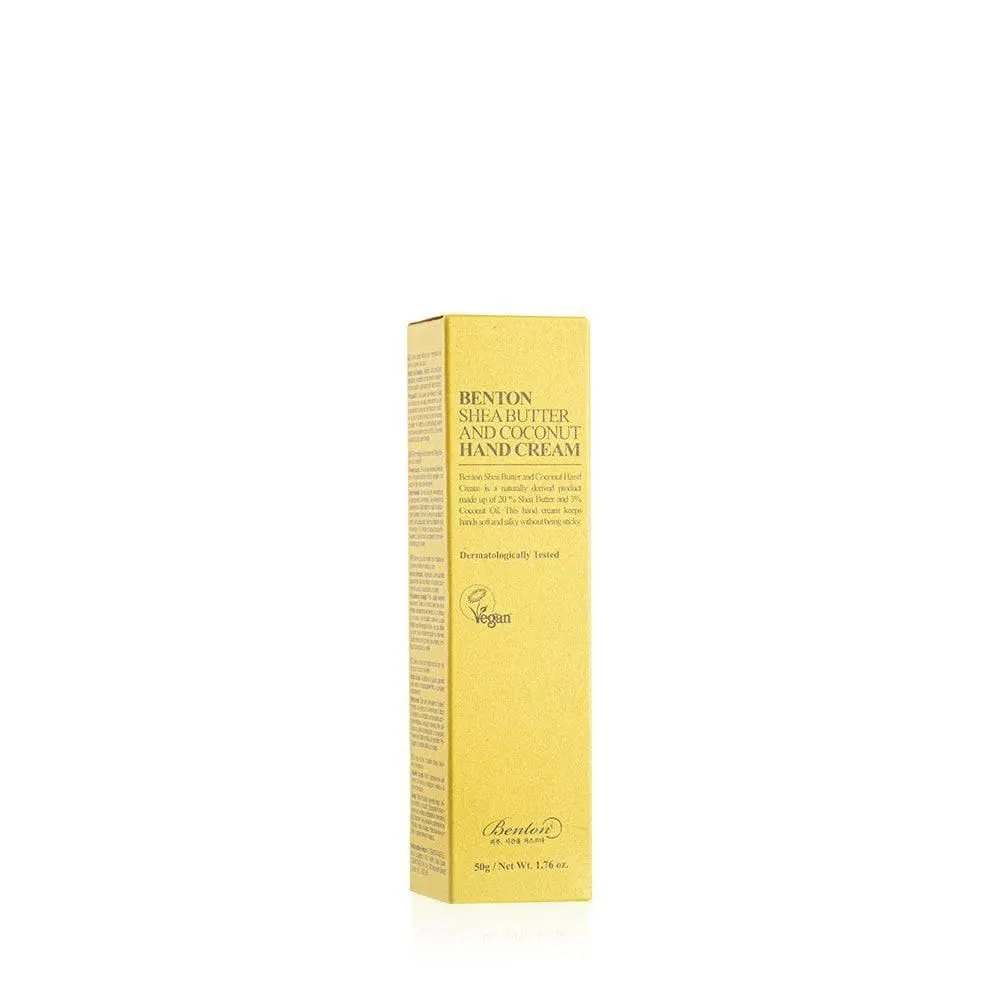 BENTON Shea Butter and Coconut Hand Cream 50g