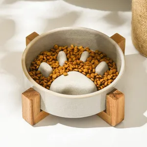 Ceramic Slow Feeder Bowl for Dogs & Cats