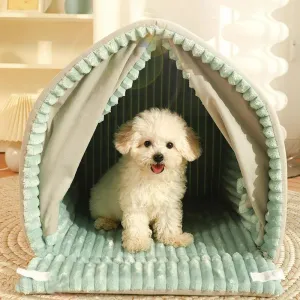 Cozy Enclosed Pet Dog Bed