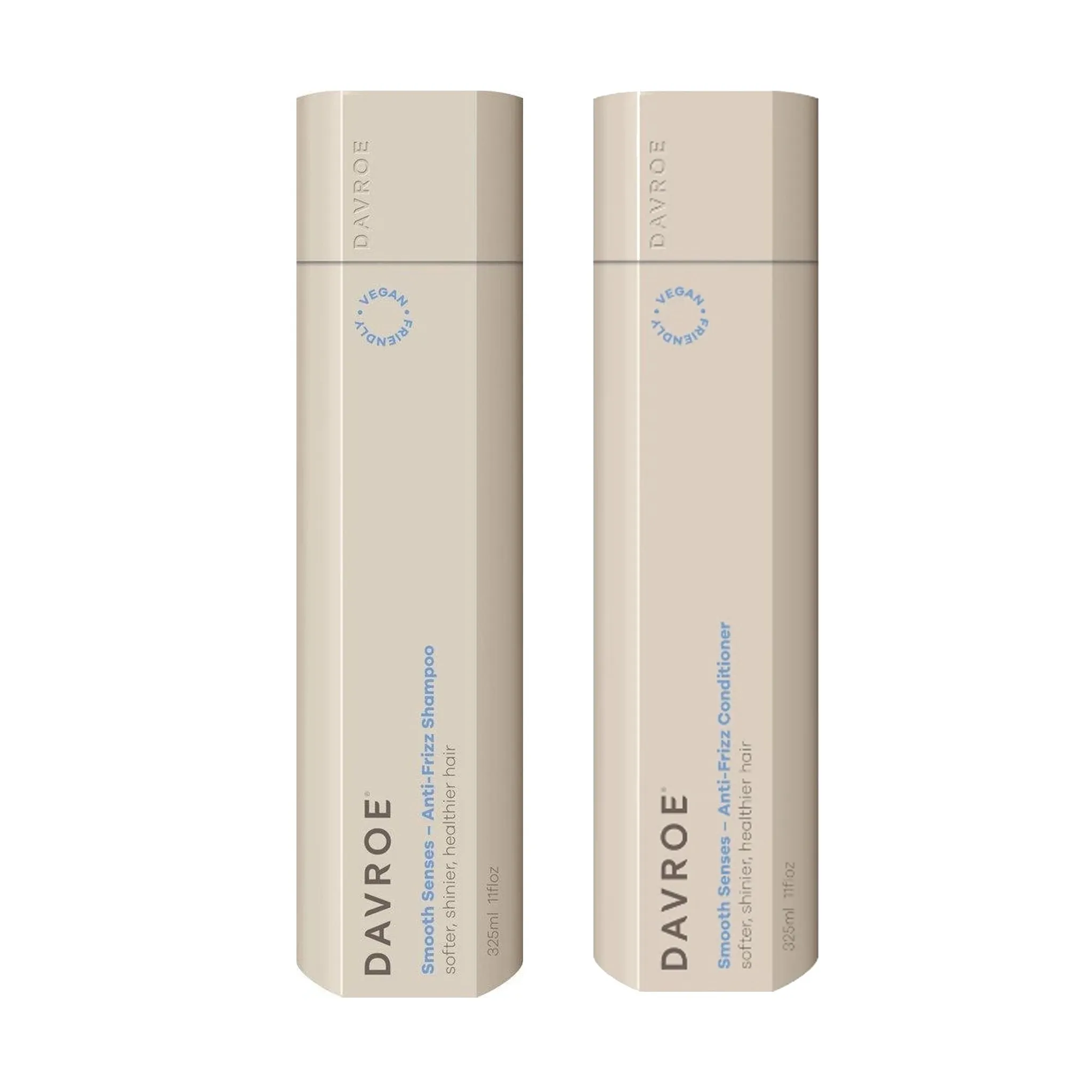 Davroe Smooth Senses Anti-Frizz Shampoo, Conditioner & Ends Repair Leave-in Treatment