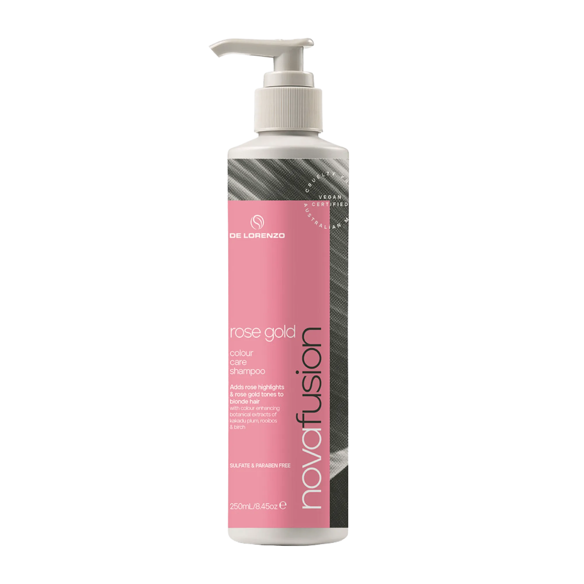 De Lorenzo Novafusion Rose Gold Shampoo 250ml