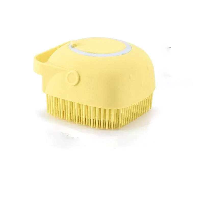 Doggie Bath Silicone Massage Gloves Brush