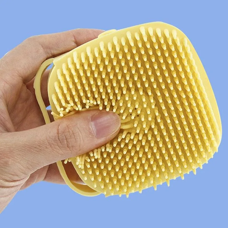 Doggie Bath Silicone Massage Gloves Brush
