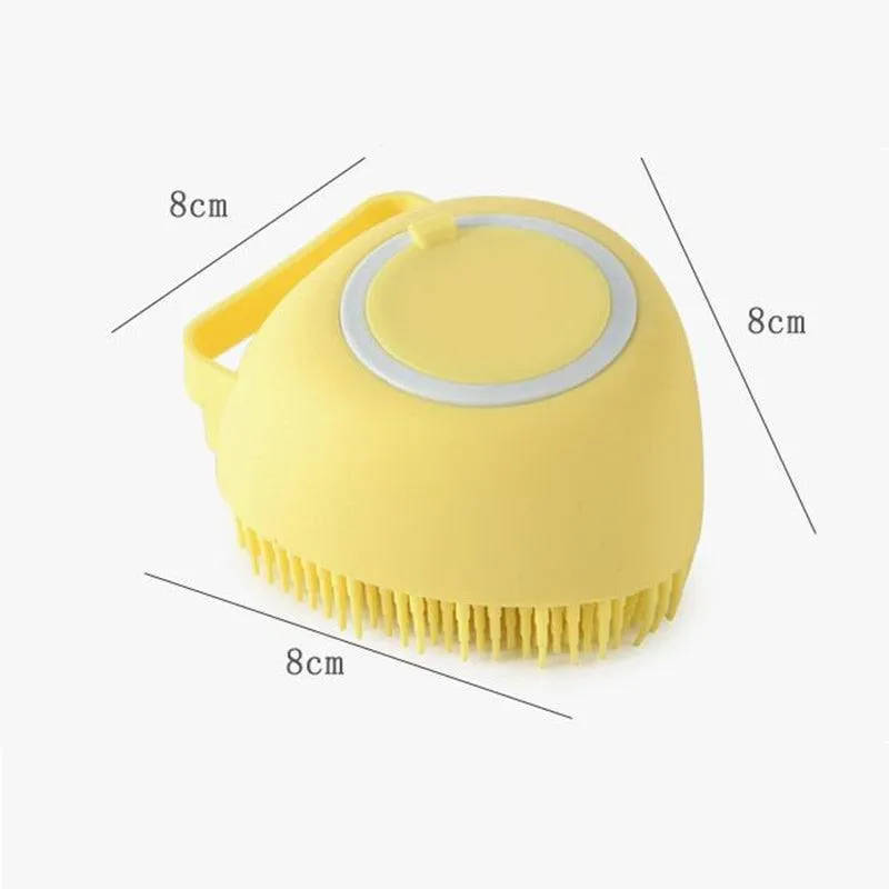 Doggie Bath Silicone Massage Gloves Brush