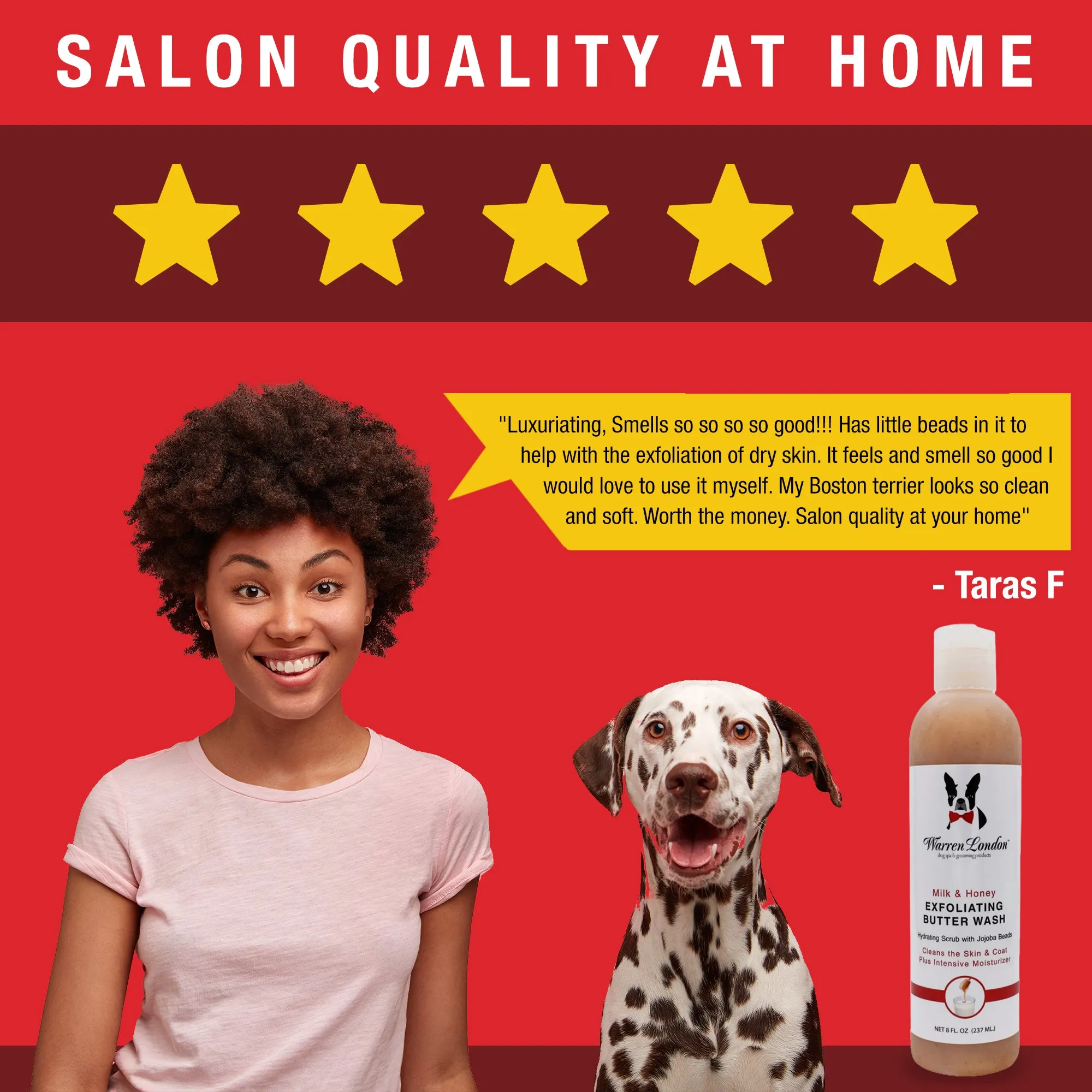 Exfoliating Butter Wash Dog Shampoo Gallons - With Natural Jojoba Beads