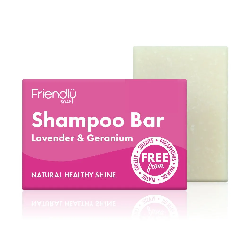 Friendly Lavender & Geranium Shampoo Bar 95g