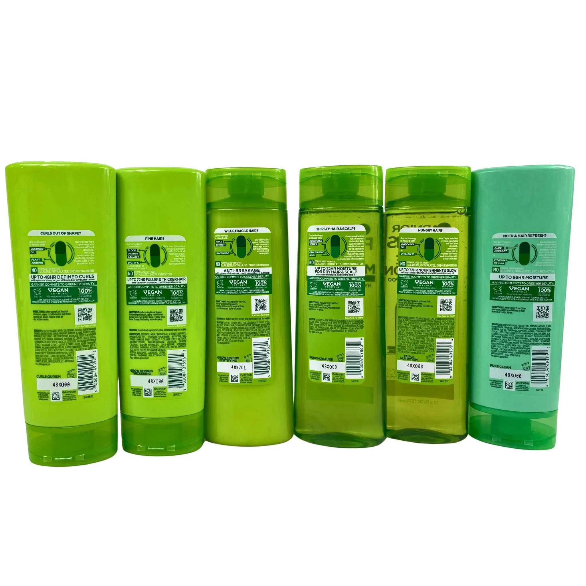 Garnier Fructis Shampoo & Conditioner Assorted Mix (50 Pcs Lot)