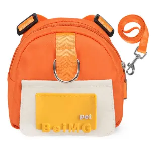 Pet Self Backpack Cartoon Dog Small -حقيبة ظهر جديدة