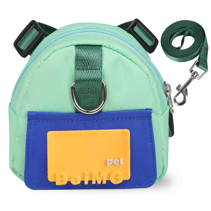 Pet Self Backpack Cartoon Dog Small -حقيبة ظهر جديدة