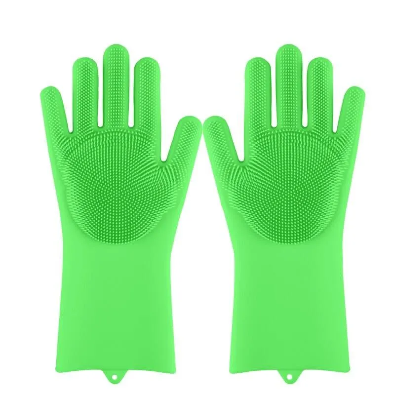 Silicone Dishwashing Scrubber Gloves
