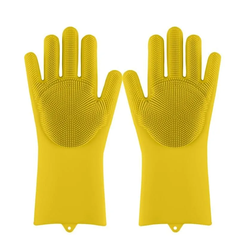 Silicone Dishwashing Scrubber Gloves