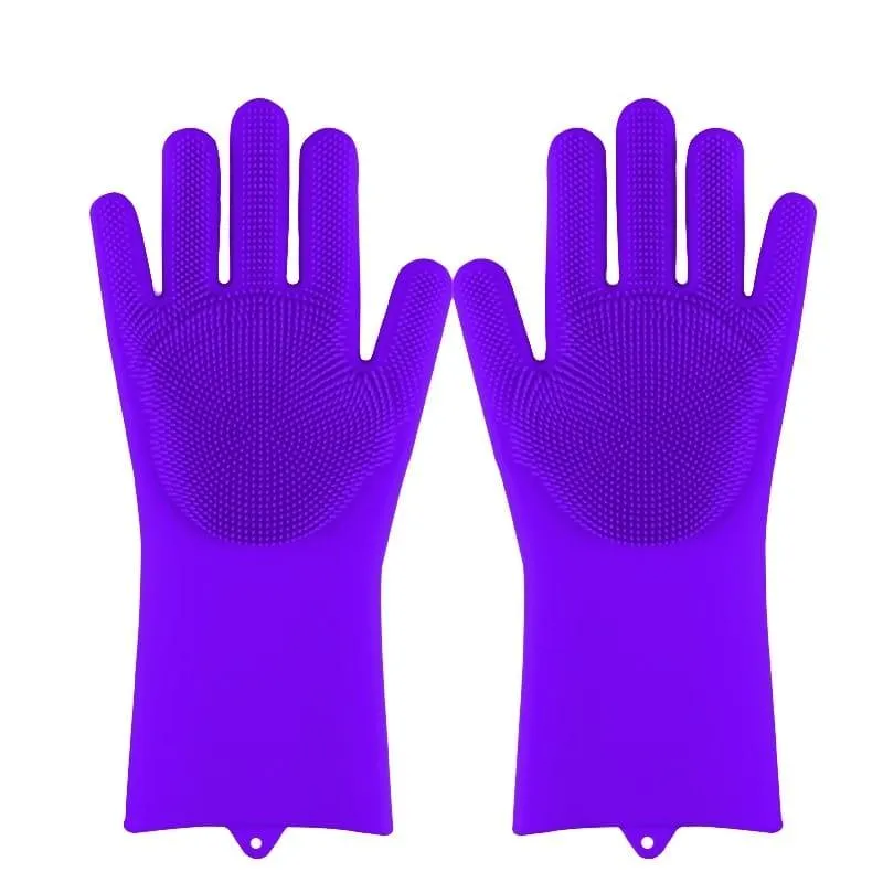 Silicone Dishwashing Scrubber Gloves