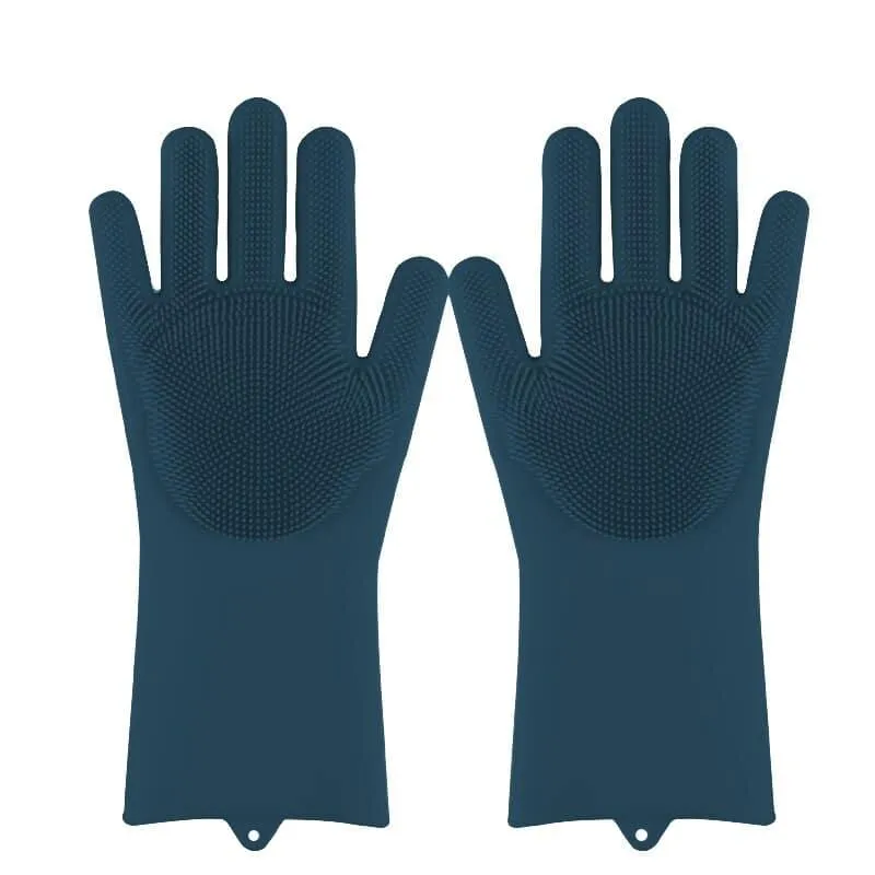Silicone Dishwashing Scrubber Gloves