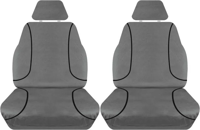 Tradies Full Canvas Seat Covers suits Toyota Landcruiser 4X4 Wagon 200 Series GXL 2010-7/2021 3 Rows PCT380CVCHA