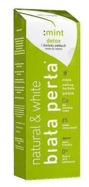 WHITE PEARL Natural mint paste 75ml