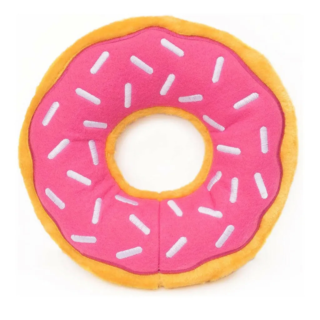 Zippy Paws Jumbo Donutz Interactive Squeaky Toy for Dogs