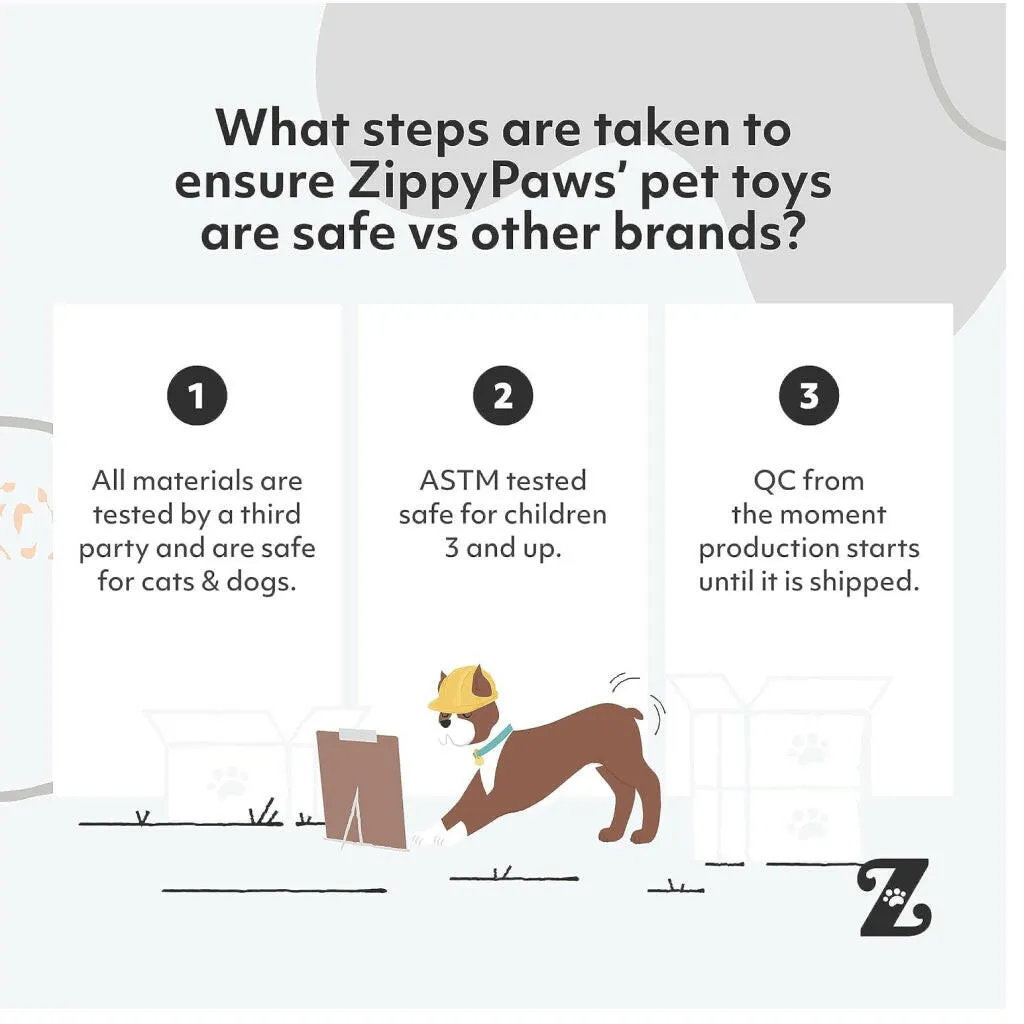 Zippy Paws Jumbo Donutz Interactive Squeaky Toy for Dogs